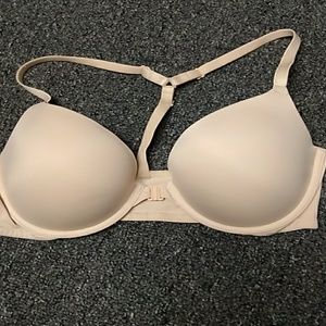 Pink 36C Wear Everywhere T-Back Push-Up Buff color